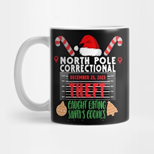 North Pole Correctional Theft Caught Eating Santa's Cookies Mug